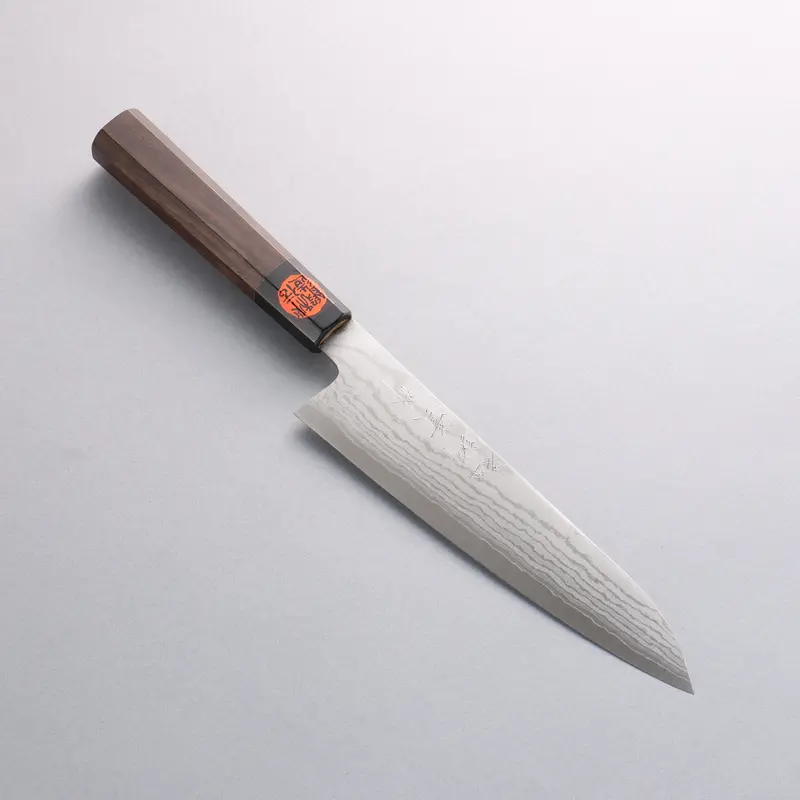 Shigeki Tanaka Vg10 17-Layer Damascus Gyuto – 180Mm Walnut Handle 1