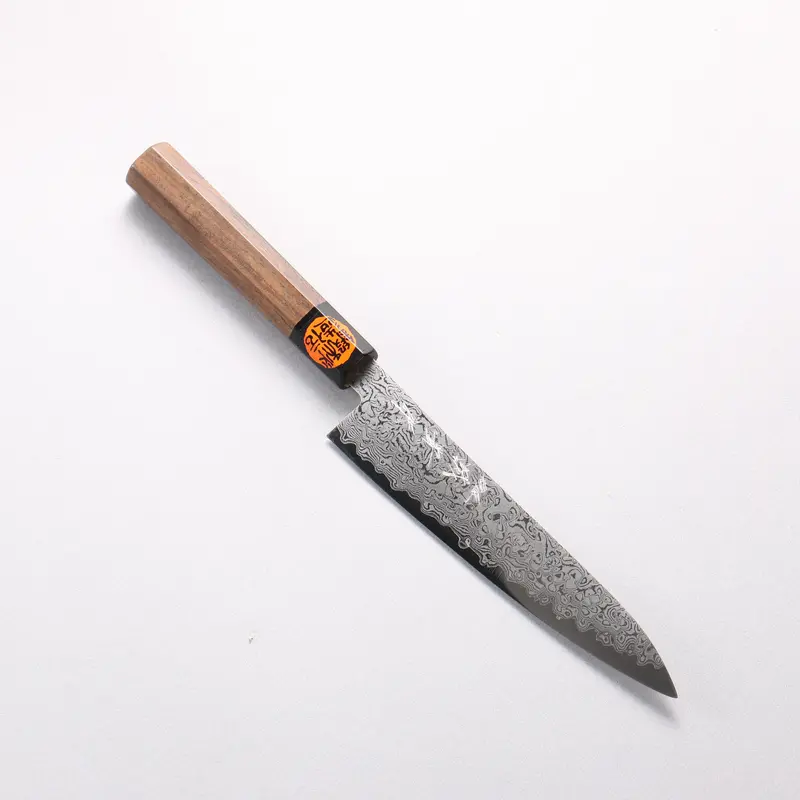 Shigeki Tanaka Vg10 17-Layer Damascus Petty Knife – 150Mm Walnut Handle 1
