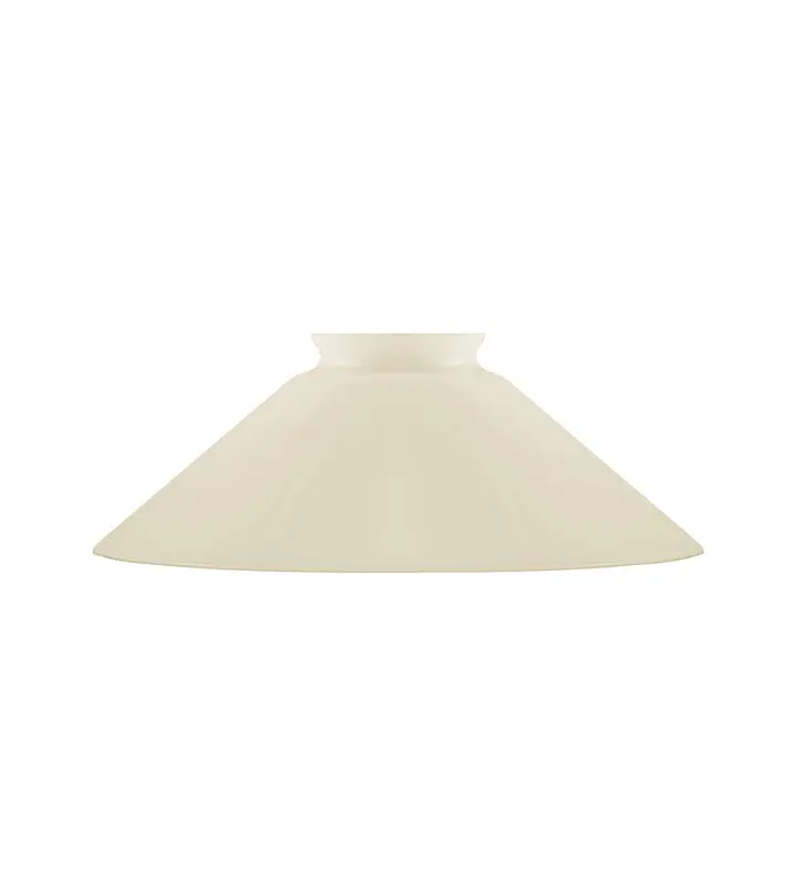 Shoemaker-Style Lamp Shade – 20 Cm Diameter, Bone-White Finish (F60 Fitting) 1
