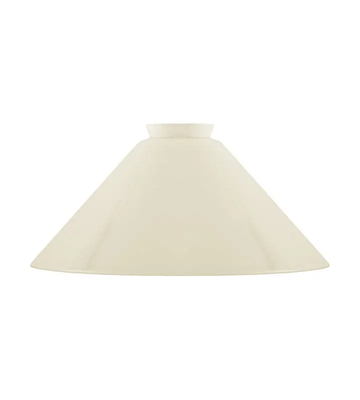 Shoemaker-Style Lamp Shade – 25 Cm Tall, Bone-White Finish (F60 Fitting) 1