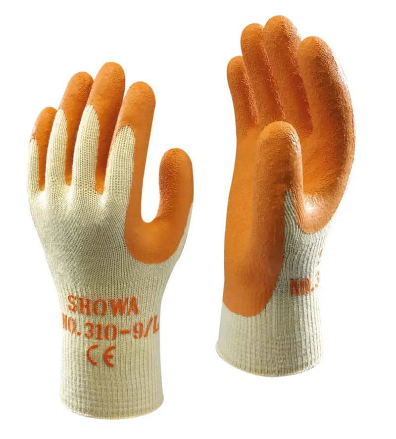 Showa 310 Orange Heavy-Duty Builders Gloves – Large 1