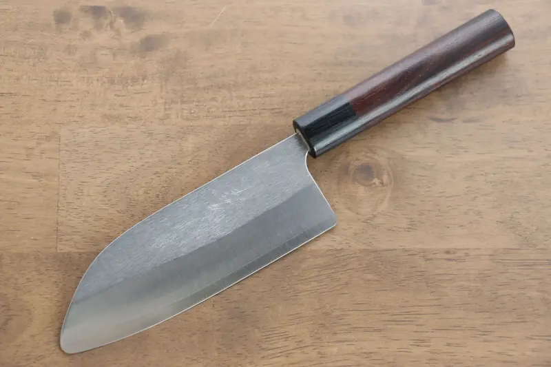 Shungo Ogata Sg2 150Mm Santoku (Maru) With Shitan Wood Handle 1