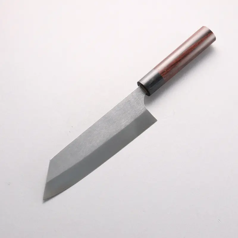Shungo Ogata Sg2 Bunka – 180Mm Hybrid Chef’S Knife With Rosewood Handle And Refined Hairline Pattern 1