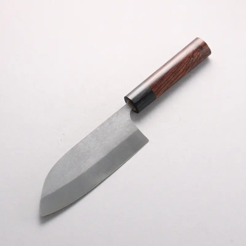 Shungo Ogata Sg2 Maru Santoku – 150Mm Traditional-Style Knife With Rosewood Handle And Hairline Texture 1