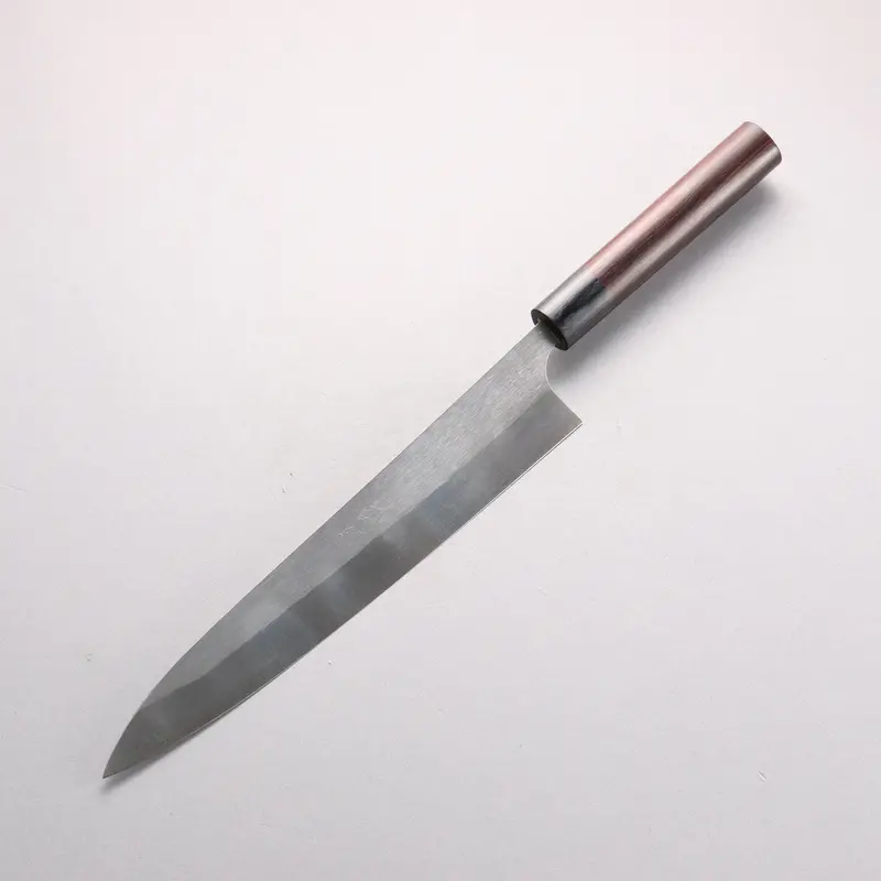 Shungo Ogata Sg2 Sujihiki – 240Mm Long-Slicing Knife With Rosewood Handle And Vertical/Horizontal Etching 1