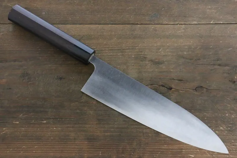 Shungo Ogata White Steel #2 Damascus Gyuto Chef Knife – 210Mm With Shitan Handle 1