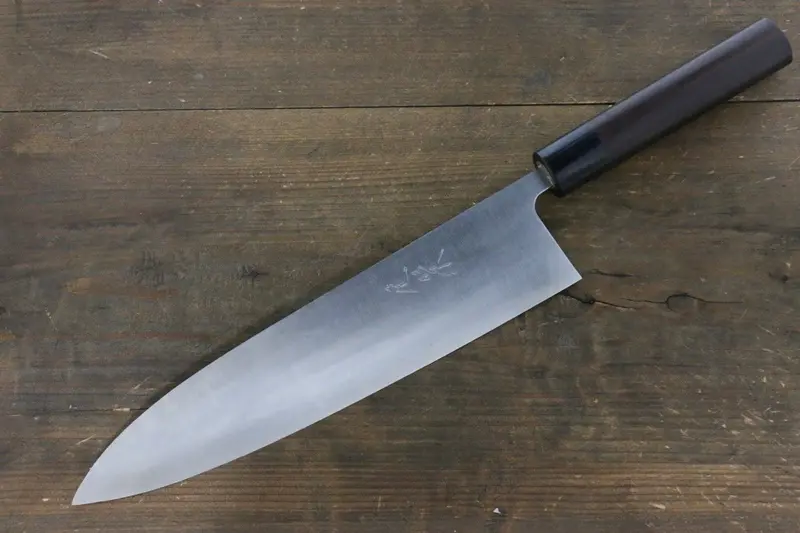 Shungo Ogata White Steel #2 Damascus Gyuto Chef Knife – 240Mm With Shitan Handle 1