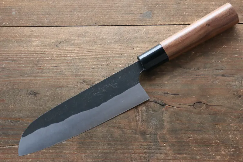 Shungo Ogata White Steel #2 Santoku – 165Mm With Walnut Handle 1