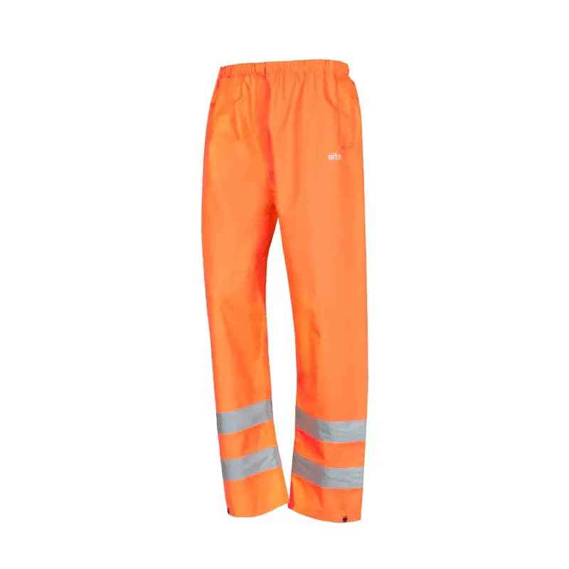 Site Huske Orange Hi-Vis Elastic-Waist Over Trousers – Large 1