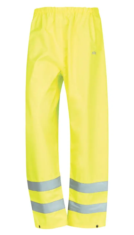 Site Huske Yellow Hi-Vis Elastic-Waist Over Trousers – Xxl 1