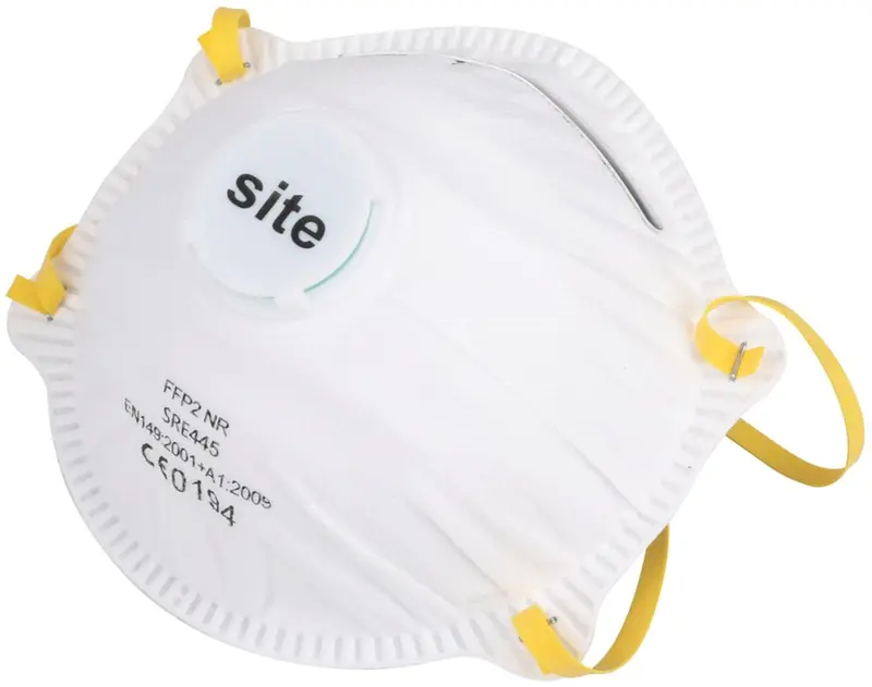 Site Moulded P2 Valved Respirator Mask – 10-Pack 1