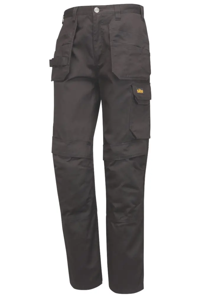 Site Sember Rugged Black Work Pants With Holster Pockets – Size 46, 81 Cm 1