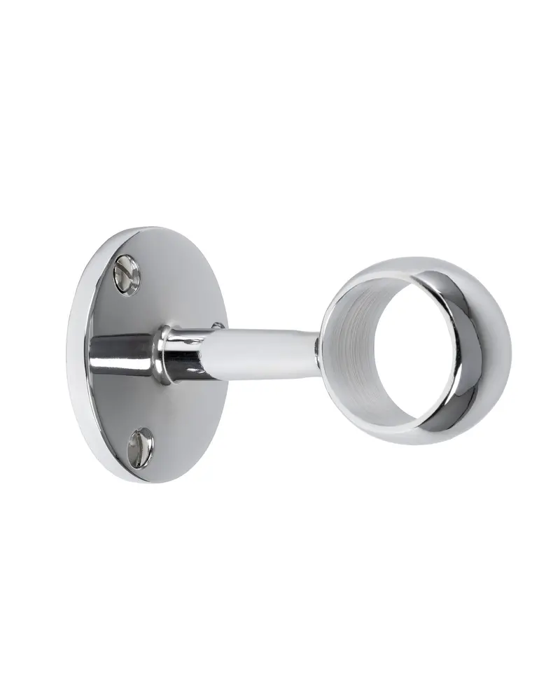 Skeppsholmen Chrome Pipe Holder – 25 Mm Through-Mount Design 1