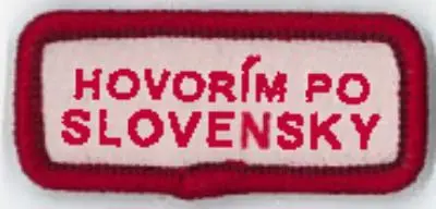 Slovak Language Recognition Badge 1