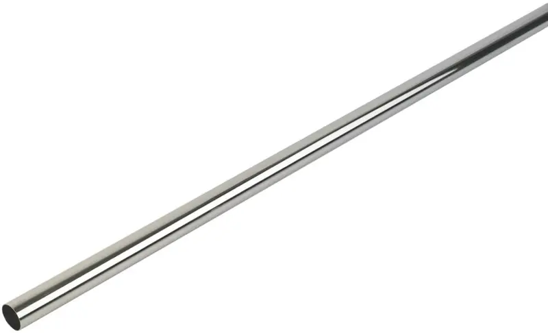 Smith & Locke 1219Mm × 19Mm Round Wardrobe Rail – Polished Chrome 1