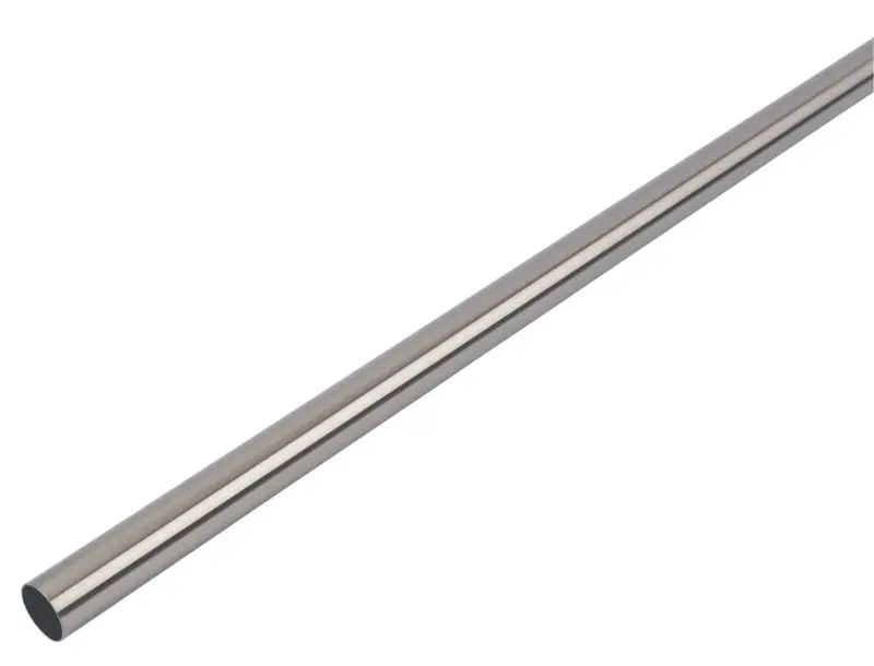 Smith & Locke 1219Mm × 25Mm Round Wardrobe Rail – Brushed Nickel 1