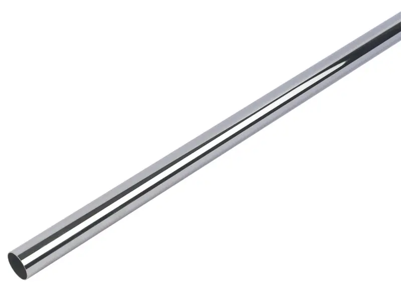 Smith & Locke 1219Mm × 25Mm Round Wardrobe Rail – Polished Chrome 1