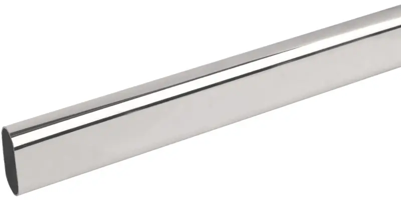 Smith & Locke 1219Mm × 30Mm Polished Chrome Oval Wardrobe Rail 1