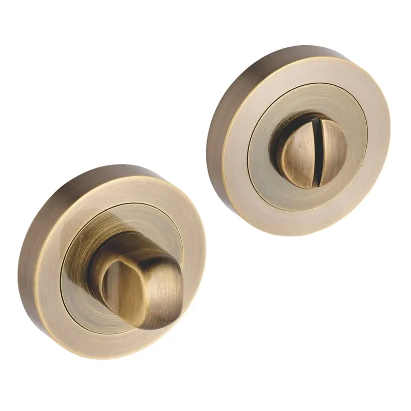 Smith & Locke 50Mm Antique Brass Thumbturn Lock Set 1