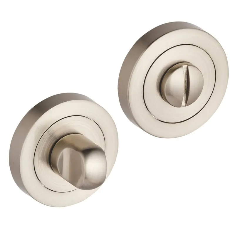 Smith & Locke 50Mm Brushed Nickel Thumbturn Lock Set 1