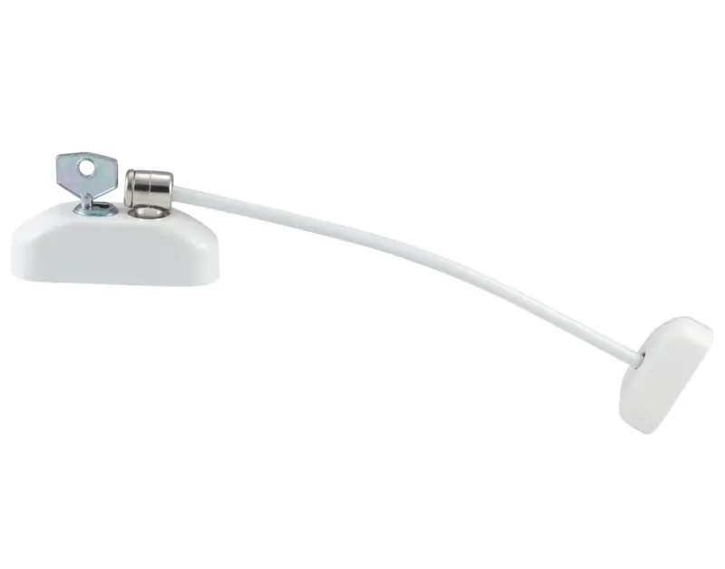 Smith & Locke Single White Window Restrictor – 200Mm Safety Limiter 1