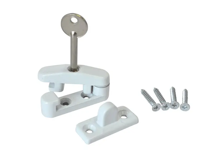 Smith & Locke White Window Swing Lock For Secure Operation 1