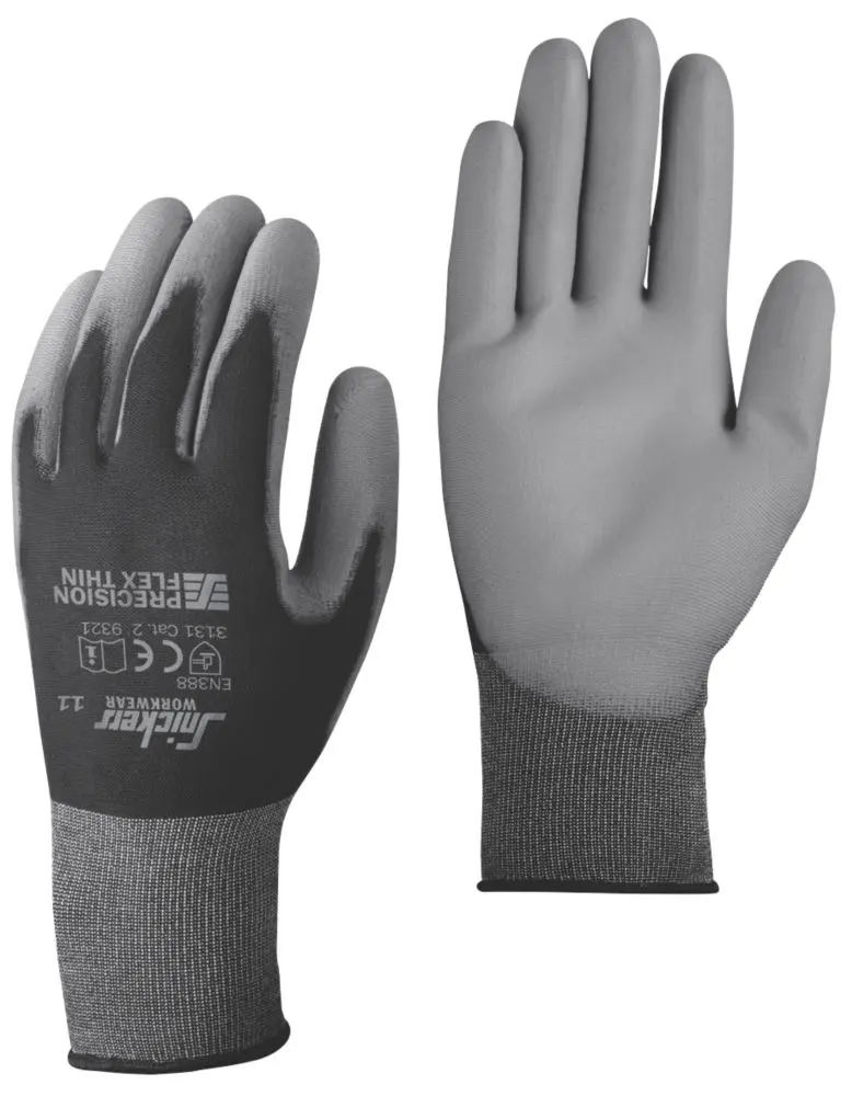 Snickers Precision Flex Touch-Sensitive Gloves – Black/Grey, Large 1