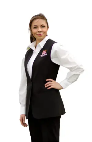 Staff Sleeveless Blazer – Professional Uniform Layer