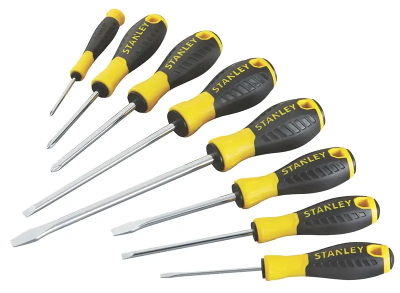 Stanley General-Purpose Screwdriver Set – 8-Piece Mixed Tip Collection 1