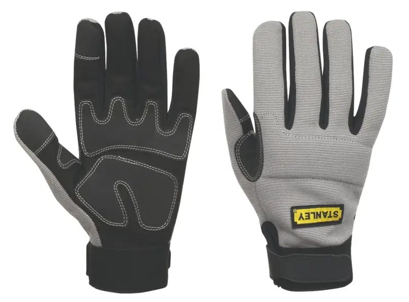 Stanley Performance Full-Hand Work Gloves – Grey, Large 1