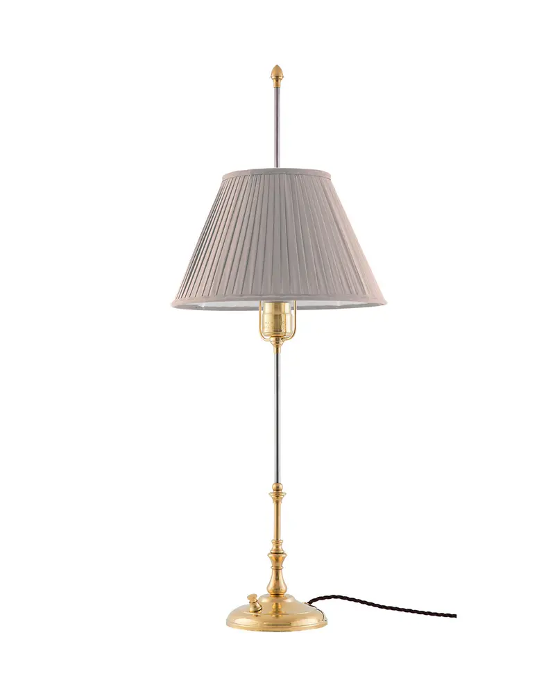 Stiernstedt Table Lamp In Brass With Beige Shade 1