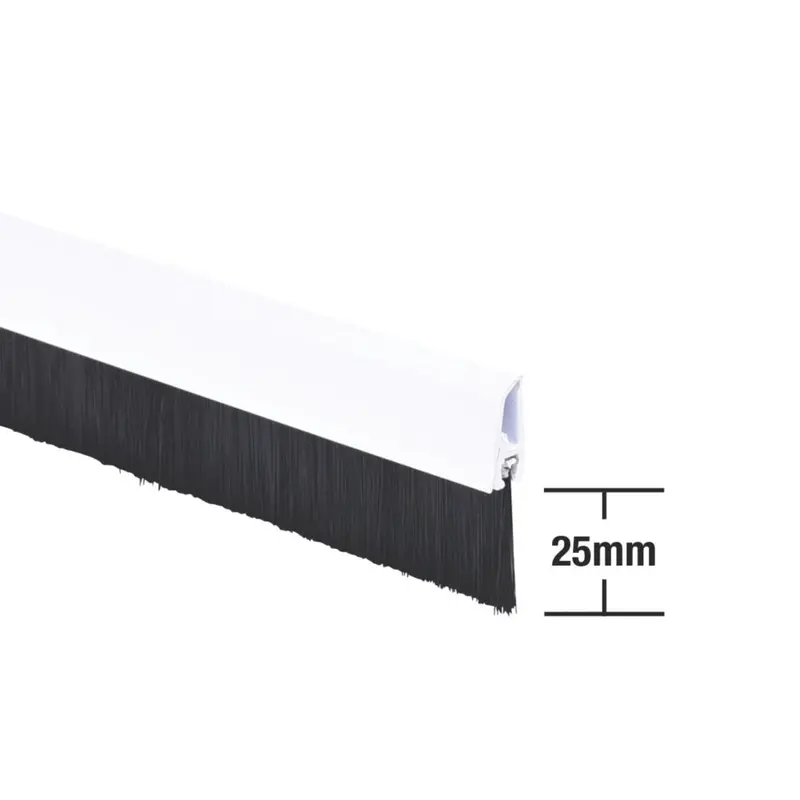 Stormguard White Bottom-Of-Door Brush Draught Excluder – 1-Metre Length 1