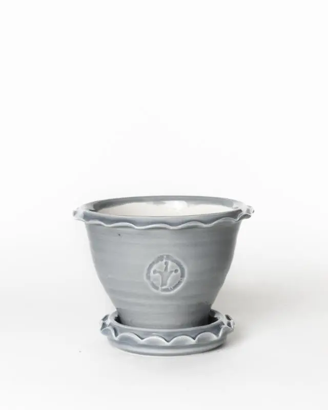 Sturehof Adelcrantz Ceramic Planter – 11 Cm, Soft Grey 1
