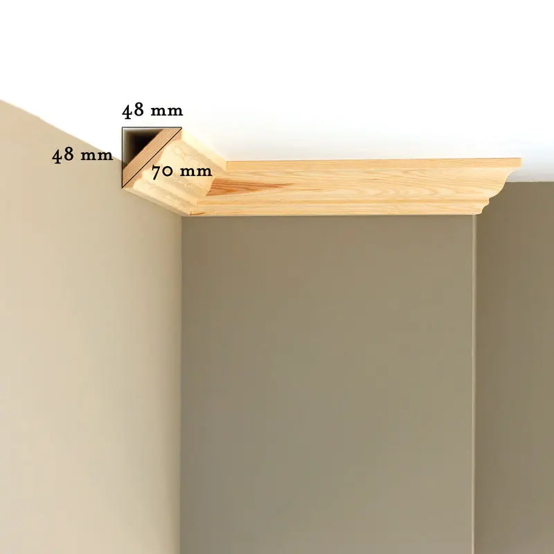 Swan-Neck Ceiling Shelf Trim 1