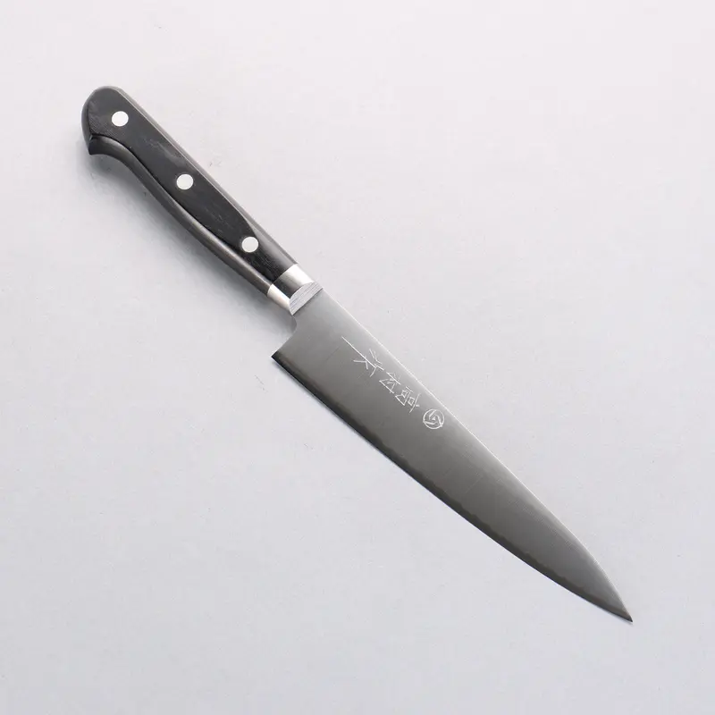 Takamura Vg-10 Migaki Petty Knife – 150Mm With Black Pakkawood Handle 1