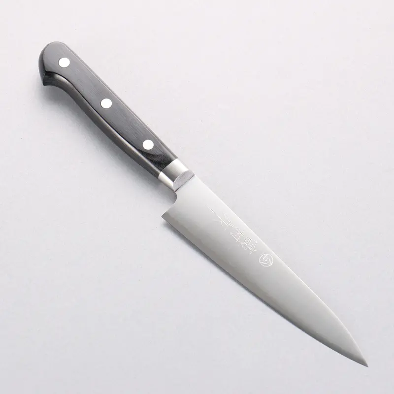 Takamura Vg-10 Migaki Petty Utility Knife – 130Mm With Matte Black Pakkawood Handle 1