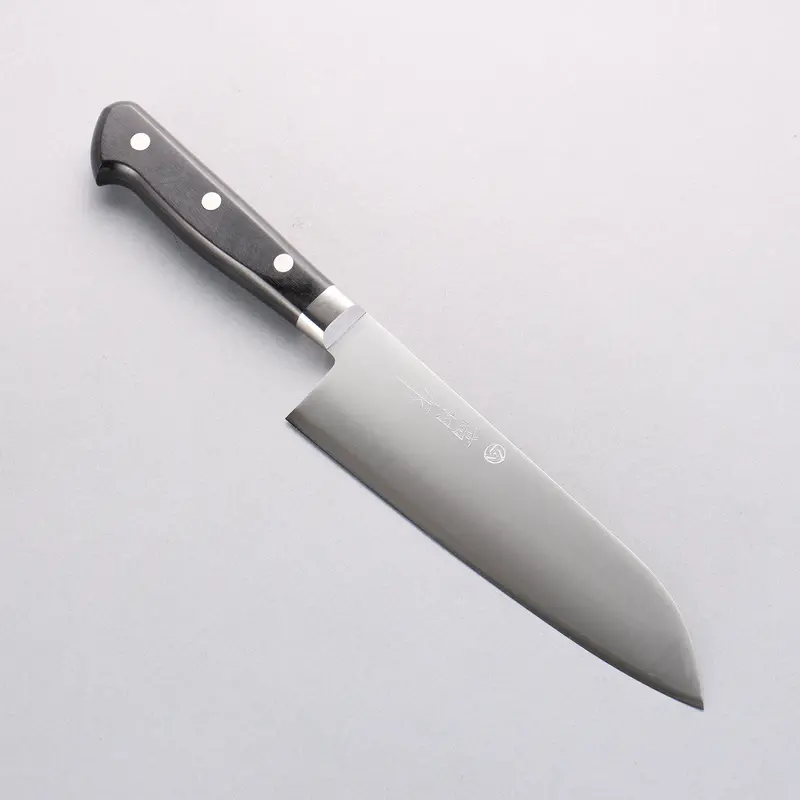 Takamura Vg10 Migaki Santoku Knife 170Mm With Black Pakkawood Handle 1