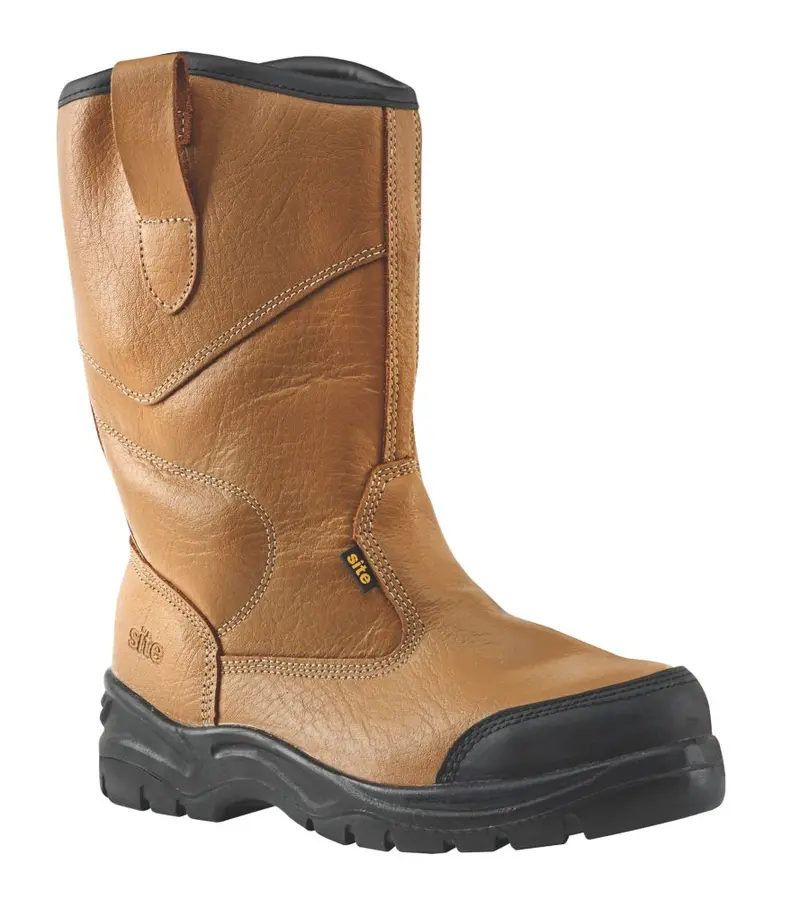 Tan Site Gravel Safety Rigger Boots – Size 47 1