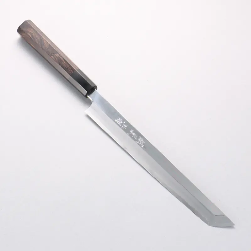 Tessen By Tanaka Sakimaru Yanagiba – 240Mm, Ebony Handle & Protective Sheath 1
