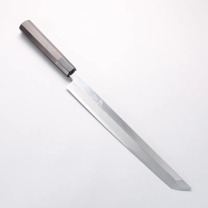 Tessen By Tanaka Tamahagane Sakimaru Yanagiba – 300Mm Traditional Japanese Fillet Knife With Ebony Handle And Sheath 1