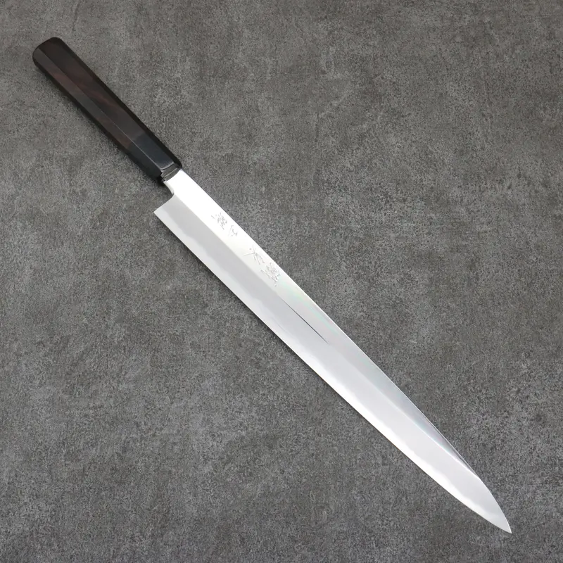 Tessen By Tanaka Tamahagane Yanagiba – 315Mm Premium Fillet Knife With Ebony Handle And Sheath 1