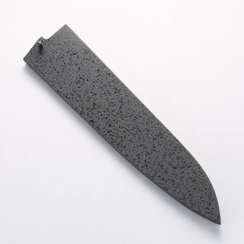 Textured Sand-Pattern Saya – 240Mm Gyuto Knife Sheath Featuring Plywood Pin Closure 1