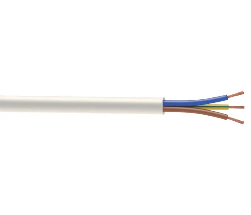 Time 2183Y White 0.75Mm² 3-Core Flexible Cable – 10M Coil 1