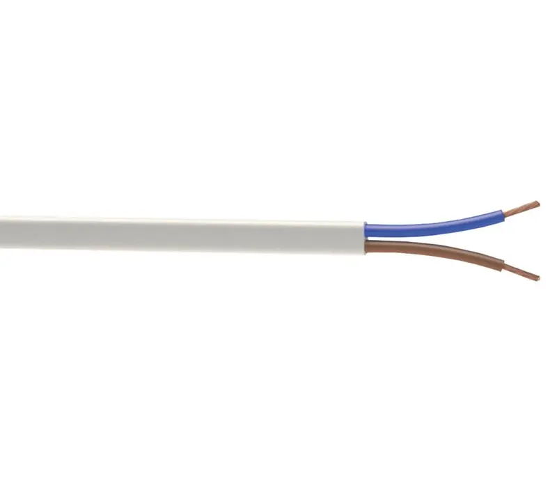 Time 2192Y White 0.75Mm² 2-Core Flexible Cable – 10M Coil 1