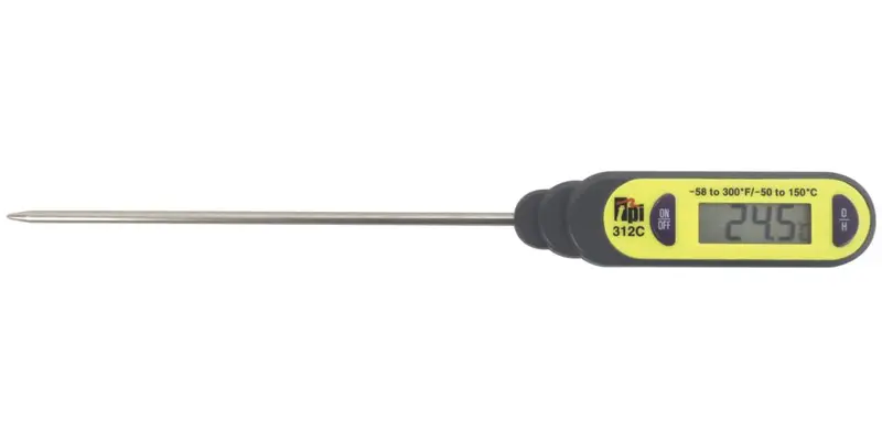 Tpi 312C Pocket Immersion Thermometer – Compact Waterproof Tip Probe For Liquids 1