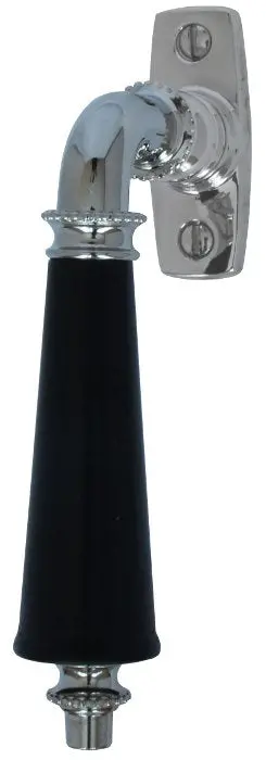 Trippel Pearl-Edge Slim Casement Handle – Nickel Finish 1