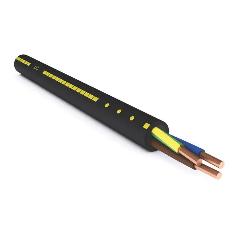 U-1000 R2V Black Triple-Core Rigid Installation Cable – 6Mm², 50M Reel 1