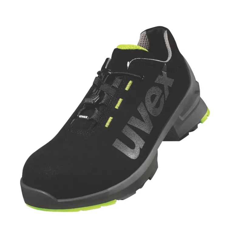 Uvex 85448 S2 Safety Trainers – Black/Yellow, Size 42 1