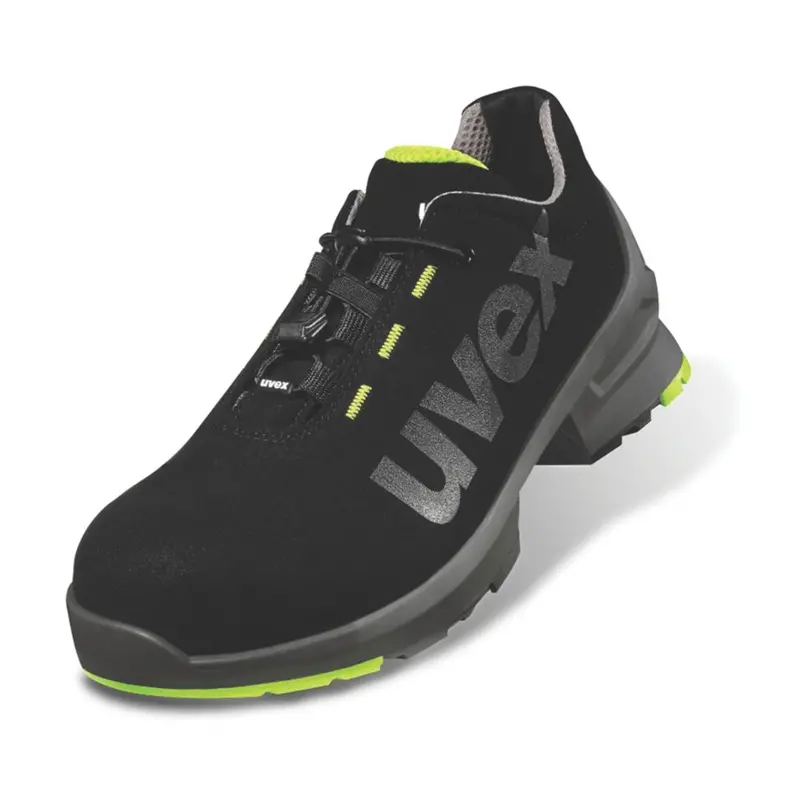 Uvex 85448 S2 Safety Trainers – Black/Yellow, Size 44 1