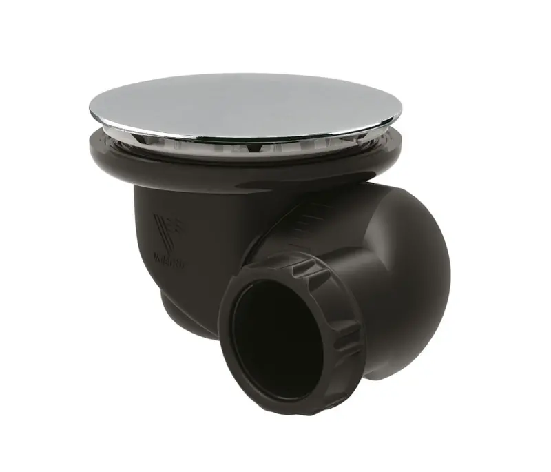 Valentin Multi-Directional Shower Drain – 90Mm, Black & Chrome 1